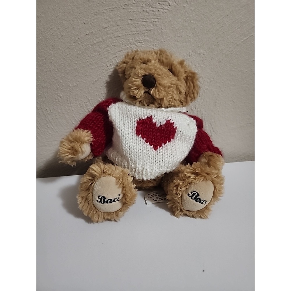 Baci Bear Plush Italy Nestle Perugina Teddy Sweater‎ Chocolate Heart Valentine's